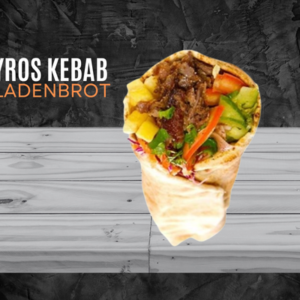 Gyros kebab Fladenbrot