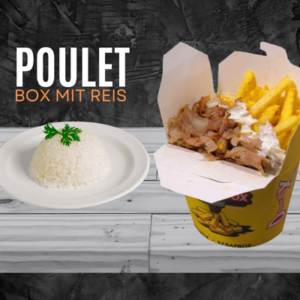 Poulet Box mit reis